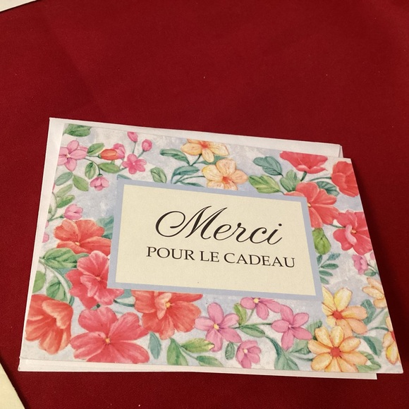 7 Merci (french) greetings card blank various sizes - Picture 3 of 9